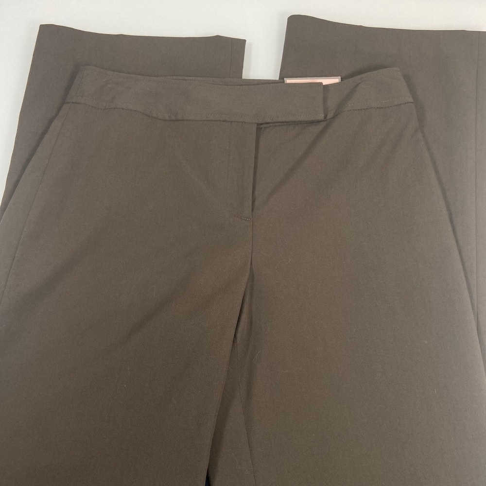 Ann Taylor Petites Women 4P‎ Brown Audrey Dress Pants New Straight Leg Stretch